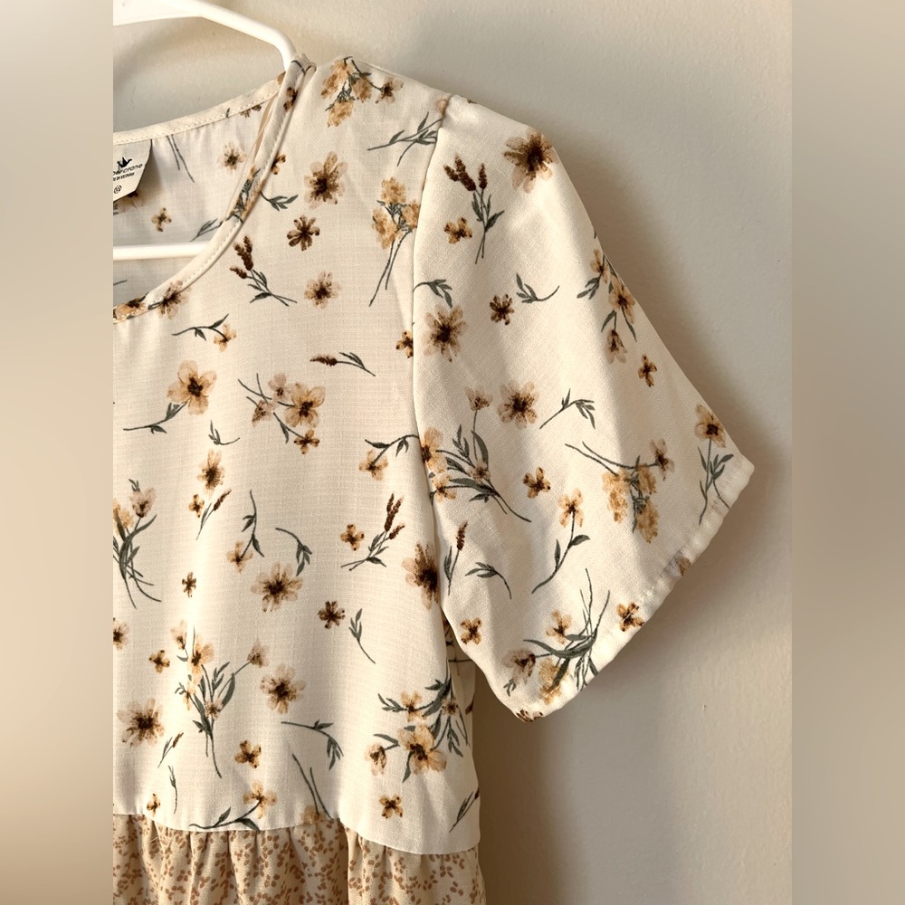 Paper Crane boho tiered blouse XS - Picture 2 of 5